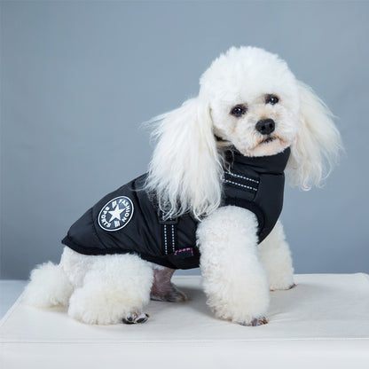 Waterproof Dog Clothes Winter Dog Coat with Harness Warm Pet Clothing Big Dog Jacket Chihuahua Labrador Coat Costume